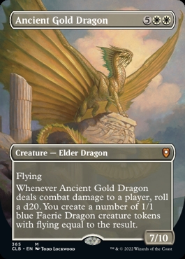 Ancient Gold Dragon Commander Legends- Battle for Baldur's Gate Alternate Art